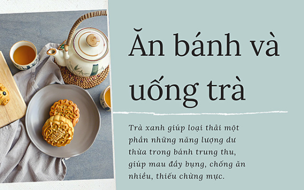 cách ăn bánh trung thu không béo
