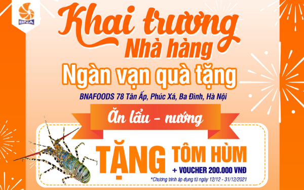 Khai trương nhà hàng BNAFOODS