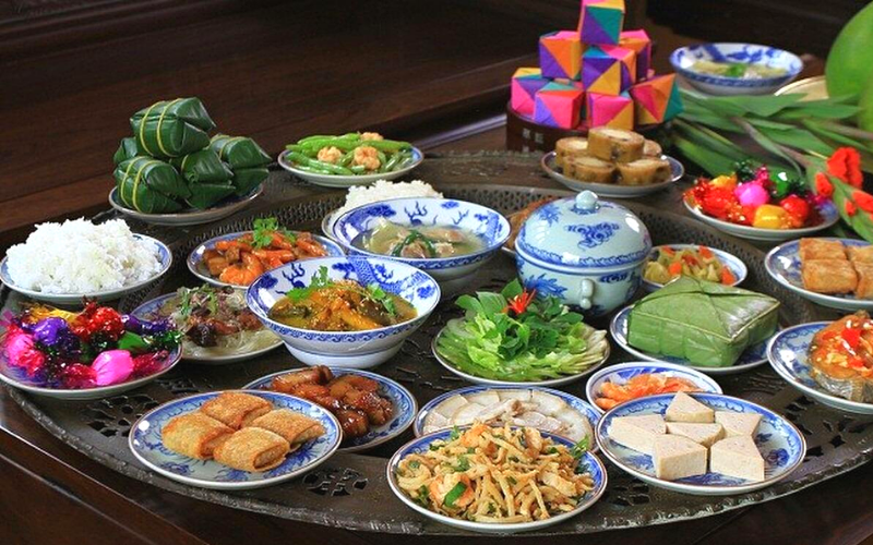 Mâm cỗ cúng giao thừa