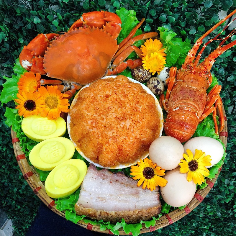 Mâm cúng vía Thần Tài