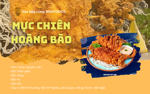 Mực chiên hoàn bào BNAFOODS