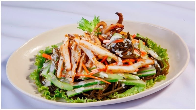 salad mực cay