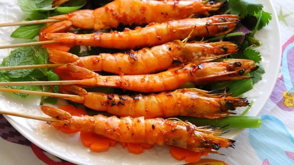 Tôm nướng sa tế