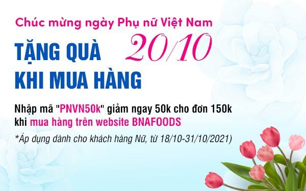 ưu đãi chào mừng 20/10