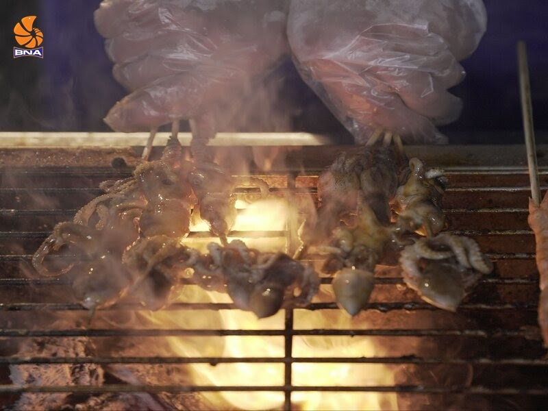 xiên tuộcnướng