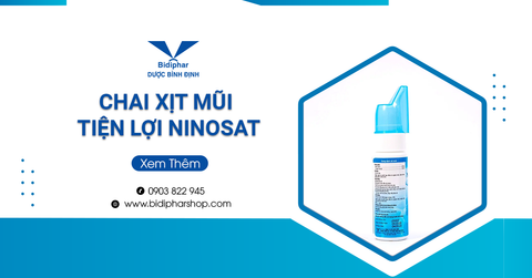 Giảm Bớt Nghẹt Mũi Và Sổ Mũi Với Chai Xịt Mũi Tiện Lợi Ninosat