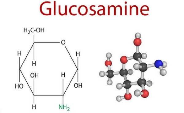 Công thức cấu tạo phân tử glucosamine