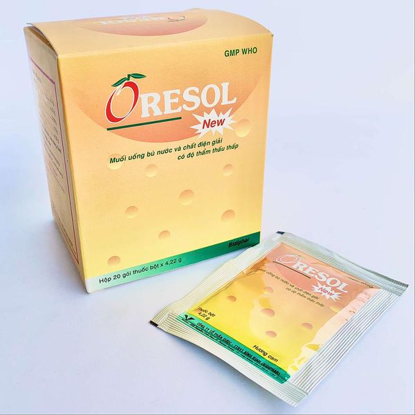 Oresol có tác dụng bù nước và điện giải khi bị tiêu chảy
