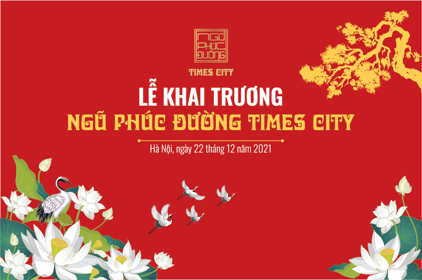 TƯNG BỪNG KHAI TRƯƠNG CỬA HÀNG NGŨ PHÚC ĐƯỜNG TIMES CITY