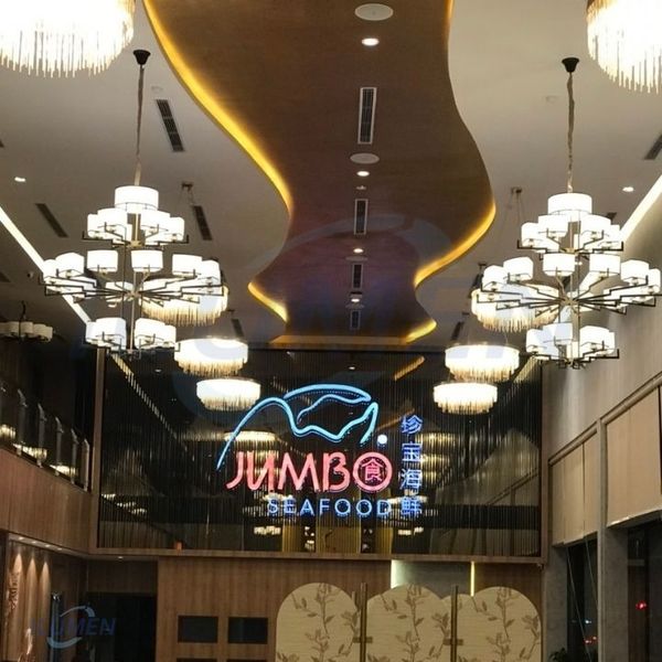 PHONG CÁCH ĐÈN THẢ TRẦN NHÀ HÀNG JUMBO SEAFOOD