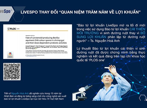 LiveSpo: Bào tử lợi khuẩn với 6 đột phá vượt trội so với thế hệ men vi sinh hiện nay trên thị trường