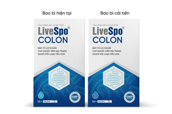 Thông báo cập nhật mẫu mã bao bì: Sản phẩm LiveSpo COLON