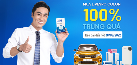 Chương trình khuyến mại: LiveSpo COLON – Ruột khỏe vui vẻ rinh quà – “Quay là trúng”