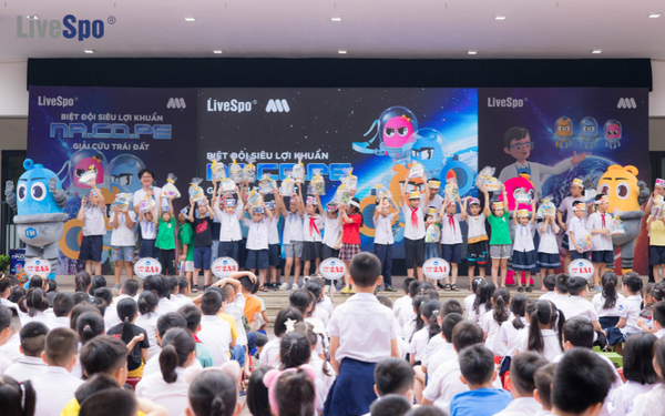 Trường tiểu học Lý Thường Kiệt - Điểm đến thứ tư của biệt đội siêu lợi khuẩn nhà LiveSpo