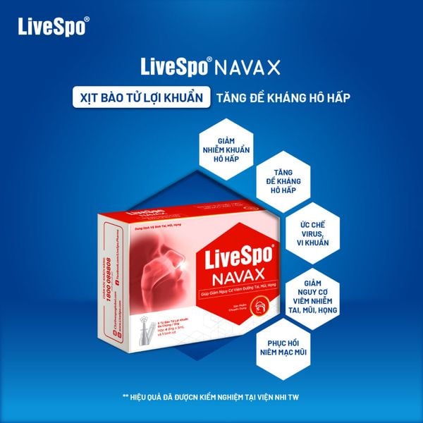LiveSpo NAVAX: Giải pháp mới cải thiện đề kháng cho đường hô hấp