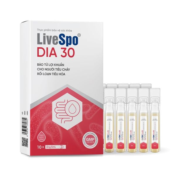 LiveSpo DIA30 hỗ trợ điều trị tiêu chảy cấp có tốt không? Giá bao nhiêu?
