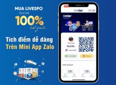 Khách hàng đổi quà thuận tiện trên mini app của LiveSpo