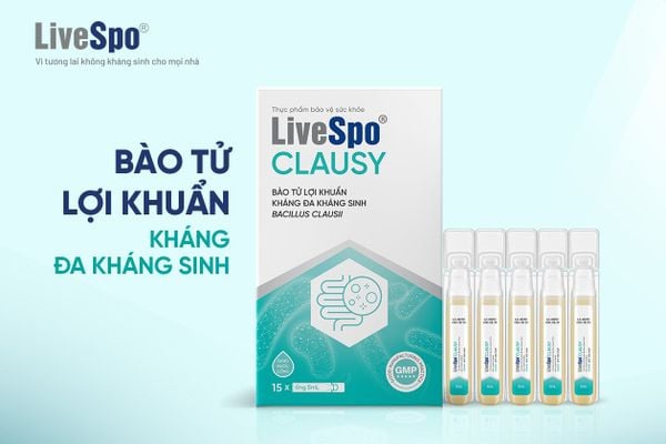 LiveSpo CLAUSY - Bào Tử Lợi Khuẩn Kháng Đa Kháng Sinh Bacillus Clausii:5671