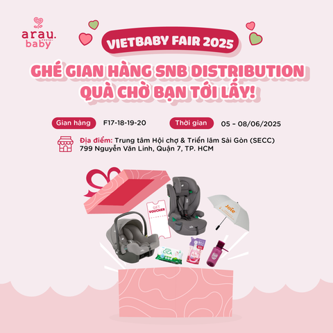 arau.baby sẽ góp mặt tại hội chợ Vietbaby Fair 2025 - TP.HCM