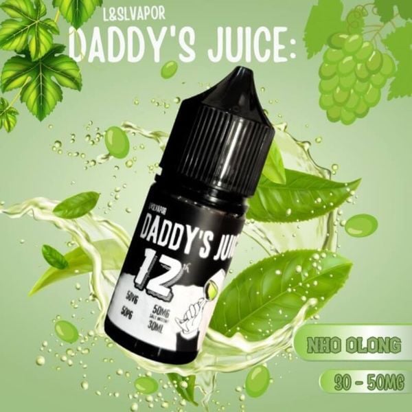 Tinh dầu Salt Nic Daddy’s Juice - 12Th Hương vị Nho Olong