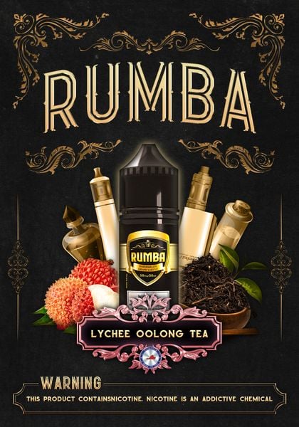 Tinh dầu Salt Nicotine Rumba Lychee Oolong Tea nhập khẩu từ Italia
