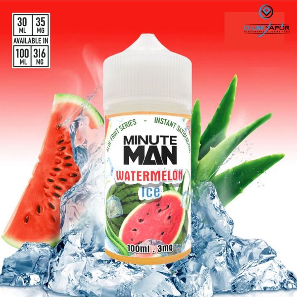 Minute Man - Watermelon Aloe ICE (Dưa Hấu Nha Đam) Freebase 100ml