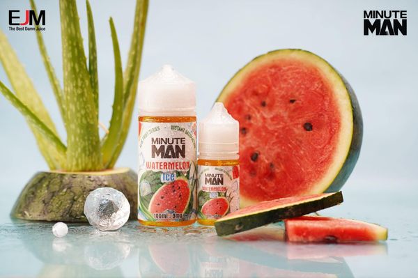 Minute Man - Watermelon Aloe ICE (Dưa Hấu Nha Đam) Salt Nic 30ml