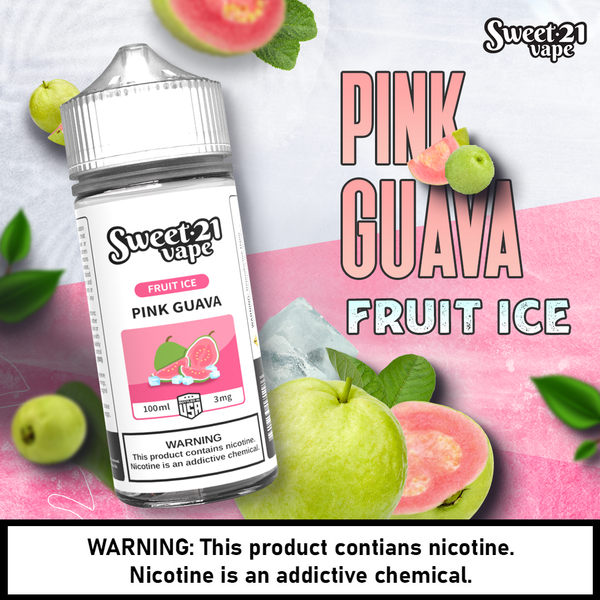 Tinh dầu Vape Sweet 21 Pink Guava Freebase