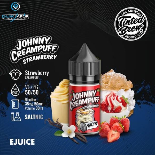 Tinh dầu Salt Nic Johnny CreamPuff Strawberry 30ml