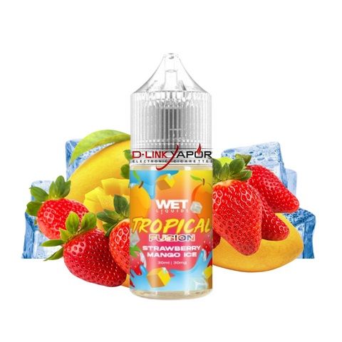 Wet Liquids - Tropical Fusion Strawberry Mango Ice(Xoài Dâu Lạnh) Salt Nic 30ml