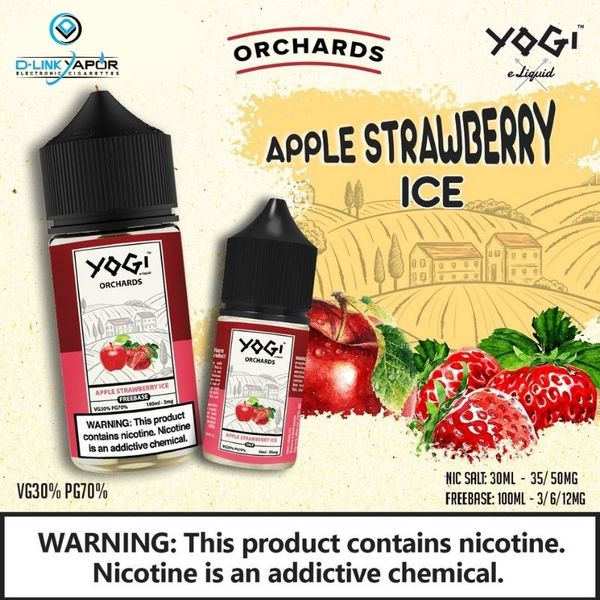 Tinh dầu Salt Nic Yogi Orchards Apple Strawberry Ice