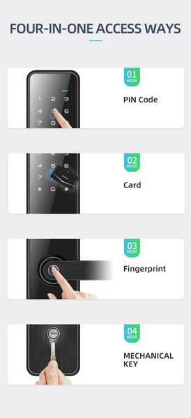 Khoá cửa Kaadas M5 điện tử thông minh vân tay FPC