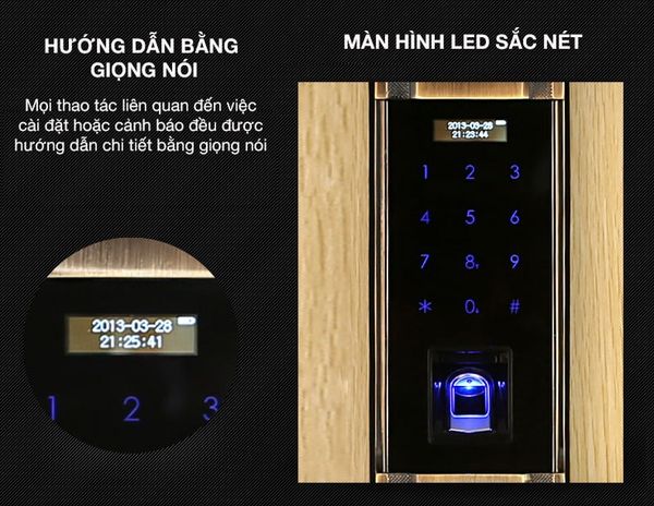 Khoá cửa Kaadas 6002 điện tử thông minh tân cổ điển