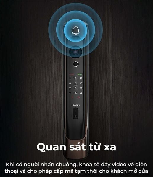 Khoá cửa Kaadas K20 Pro Max điện tử thông minh chuông hình