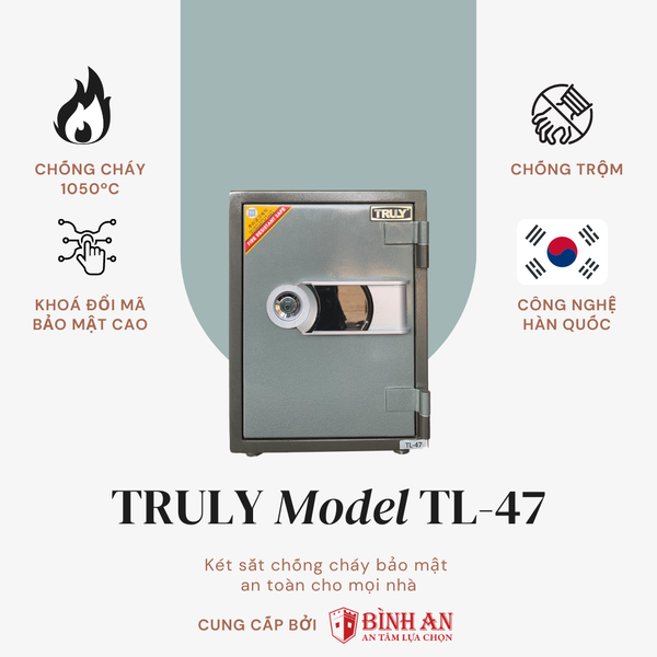 Két sắt Hàn Quốc chống cháy TRULY TL-47 - ảnh 1