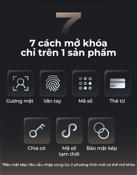 Khoá cửa Kaadas K20 Pro Max điện tử thông minh chuông hình