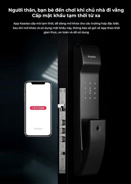 Khoá cửa Kaadas K9-5W điện tử thông minh phiên bản wifi nâng cấp