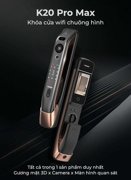 Khoá cửa Kaadas K20 Pro Max điện tử thông minh chuông hình