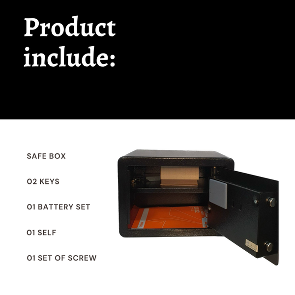 Két Sắt NAGA BG-300 Khoá Vân Tay Thông Minh Mini