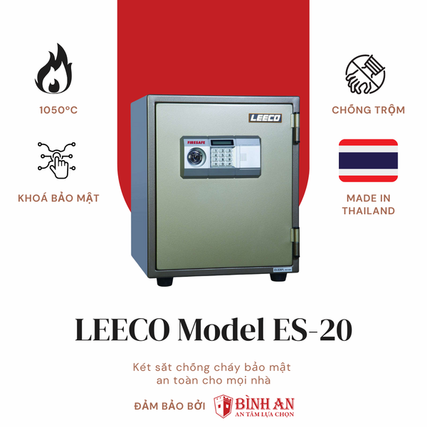 Két sắt LEECO ES-20 (70kg) Nhập Khẩu Chính Hãng Thái Lan
