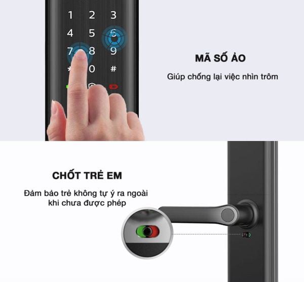 Khoá cửa Philips 7300 thông minh mở khóa siêu tốc
