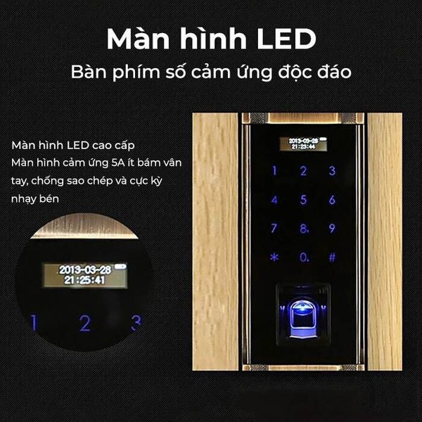 Khoá cửa Kaadas 6001 điện tử thông minh tân cổ điển sang trọng