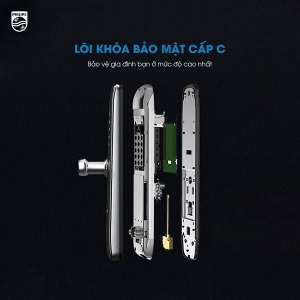 Khoá cửa Philips 7300 thông minh mở khóa siêu tốc