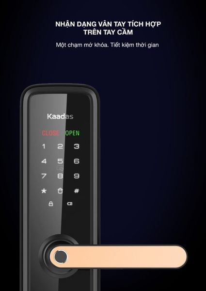 Khoá cửa Kaadas  điện tử thông minh mở cửa 1 chạm