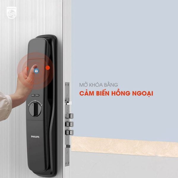 Khóa cửa Philips DDL702E điện tử thông minh độc đáo hiện đại