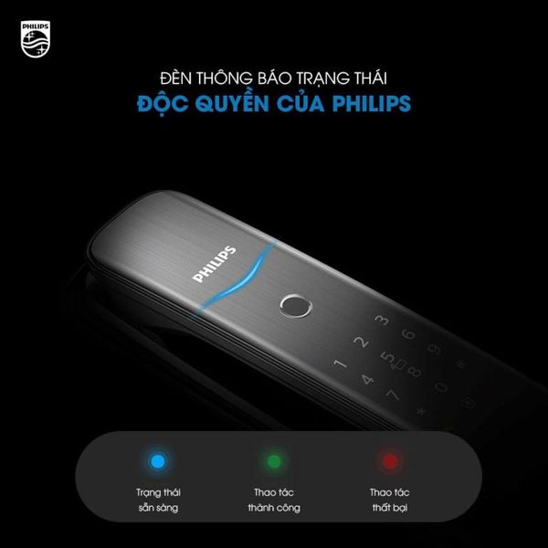 Khóa cửa Philips DDL702E điện tử thông minh độc đáo hiện đại