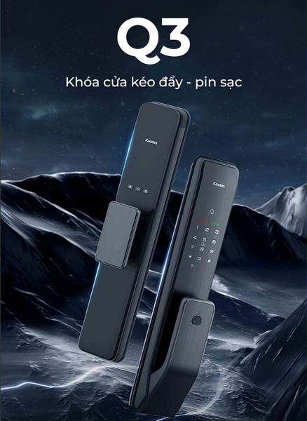 Khoá cửa Kaadas Q3 điện tử thông minh vân tay