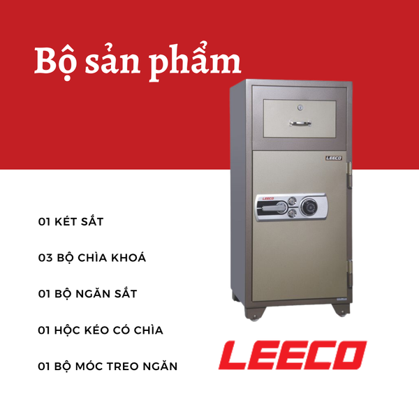 Két Sắt LEECO PD-125 (261kg) Thả Tiền Nhập Khẩu Thái Lan - ảnh 3