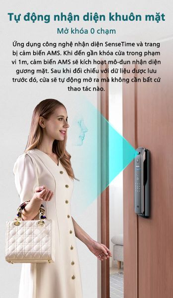 Khóa Cửa Philips DDL709-7HWS Điện Tử Thông Minh Vân Tay