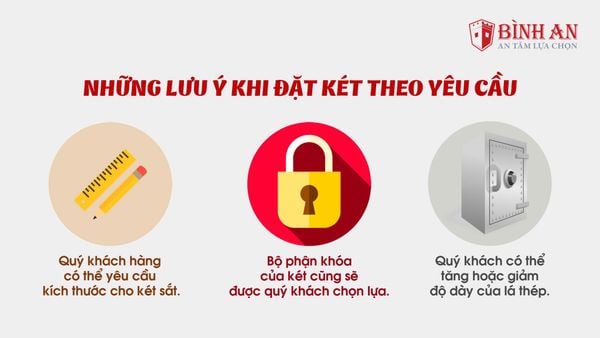 Dịch vụ nhận đặt két sắt theo yêu cầu - Két Sắt Bình An